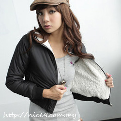 Apple Starry's Black Thick&Warm Jacket